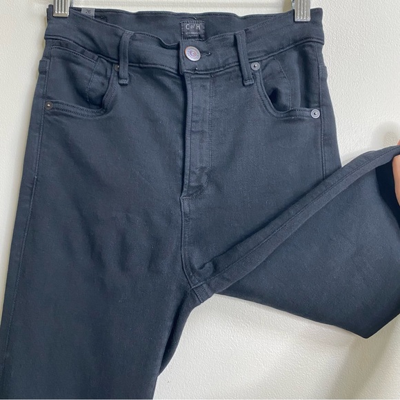 Citizens Of Humanity Carlie High Rise Skinny Jean In Black Oak Wash Size 26 - Picture 6 of 16